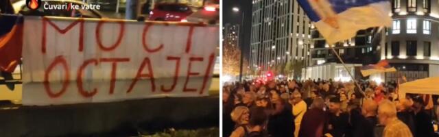 "Borba traje, most ostaje": Protest protiv uklanjanja Starog savskog mosta