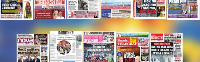 NASLOVNE STRANE SUTRAŠNJIH NOVINA: Prelistavanje štampe za subotu, 13. decembar 2025. godine