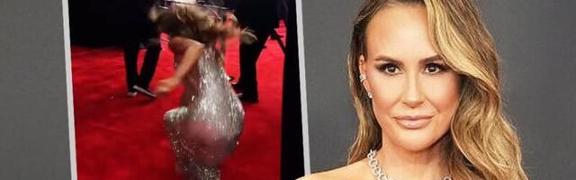 (VIDEO) Voditeljka se saplela i prosula! Svi joj se smejali, niko nije hteo da joj pomogne