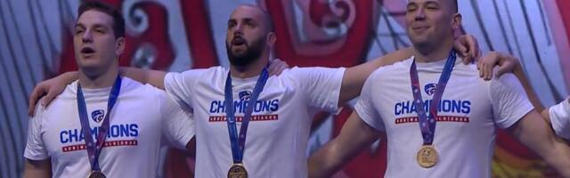 Nikad ponosnije "Bože pravde", pogledajte kako je srpska himna zagrmela u Areni, emocija i slavlje na EP!