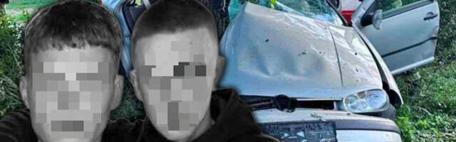 PRIZOR NA MESTU POGIBIJE 2 DRUGA IZ BANJE KOVILJAČE SLAMA SRCA: Plavi buket, sveće i poslednji pozdrav... (foto)
