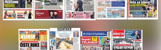 NASLOVNE STRANE SUTRAŠNJIH NOVINA: Prelistavanje štampe za nedelju, 19. jul 2026. godine