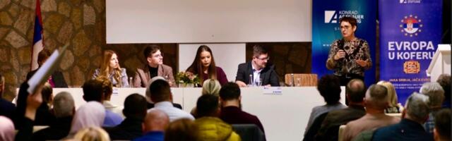 Tribina „Evropa u koferu“ održana u Sjenici