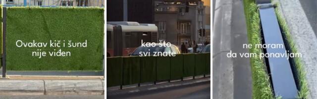 Tepisi od veštačke trave na Brankovom mostu! "Ovo će da leti na đubrište istorije, zajedno sa Šapićem" (VIDEO)