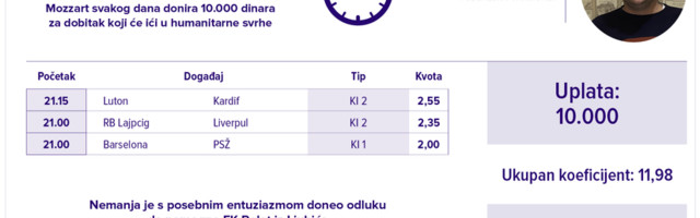 Humanitarni tiket u podne: Nemanja Savić tipuje za FK Polet iz Ljubića