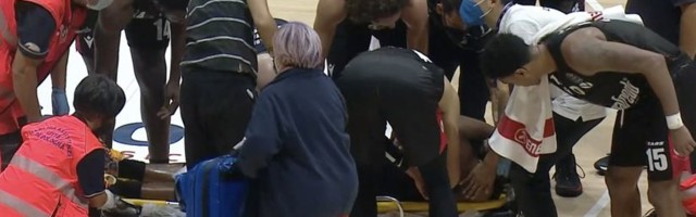 Udarac za Virtus,  Ekpe Judo iznesen na nosilima