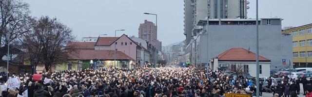 Studenti u blokadi Pedagoškog fakulteta zahvalni užičkim gimnazijalcima: Ocena odličan 5