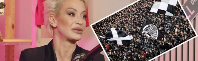 "Pozivam Grobare se ugreju na Marakani" Dušica prozivala navijače Partizana, pa "upala" među njih: "Nisam..."