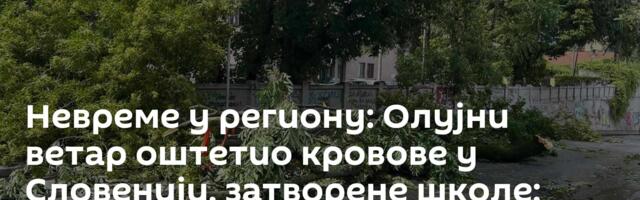 Невреме у региону: Олујни ветар оштетио кровове у Словенији, затворене школе; Снег у Црној Гори