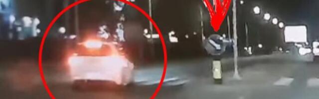 JOŠ JEDAN SNIMAK BAHATE VOŽNJE U BEOGRADU: Vozač "golfa" divljao, a onda ušao u kontra smer! (VIDEO)