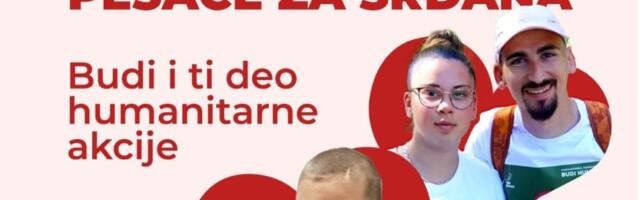 Kragujevčani večeras ispred „Zelengore” dočekuju Aleksandra i Ninu koji humanitarno pešače za lečenje dečaka Srđana
