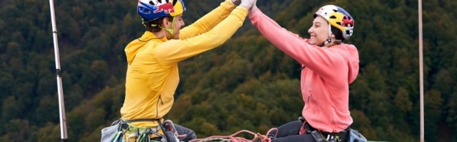 Janja Garnbret i Domen Škofic osvojili najviši dimnjak u Evropi