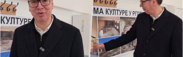"RUINA PRETVORENA U MODERAN OBJEKAT" Vučić obišao rekonstruisani Dom kulture u Rgotini: "Meni je teško izmamiti osmeh, ali..."