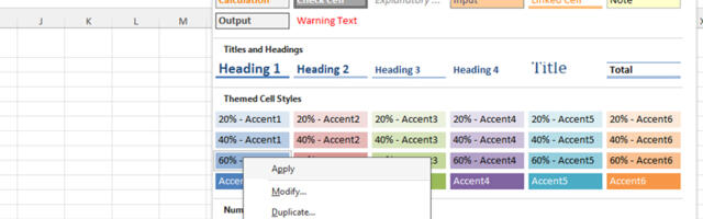 Excel stilovi