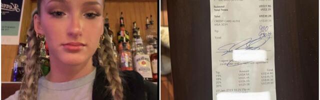 Konobarica dobila bakšiš od 800 evra: Šokirala se kad je videla račun, a onda je saznala za čudan zahtev (VIDEO)
