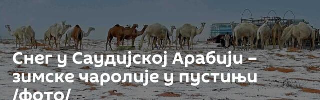 Снег у Саудијској Арабији – зимске чаролије у пустињи /фото/