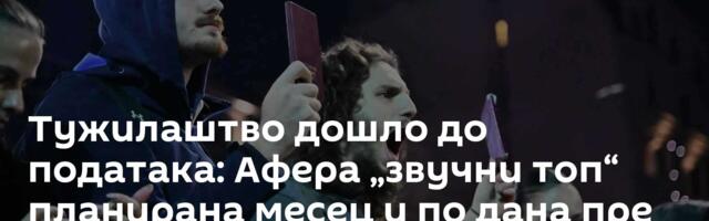 Тужилаштво дошло до података: Афера „звучни топ“ планирана месец и по дана пре скупа 15. марта