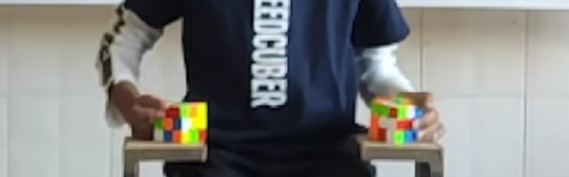 Dečak iz Indije je oborio neverovatan rekord slaganja rubikove kocke, ali ne jednu, u pitanju su tri istovremeno!