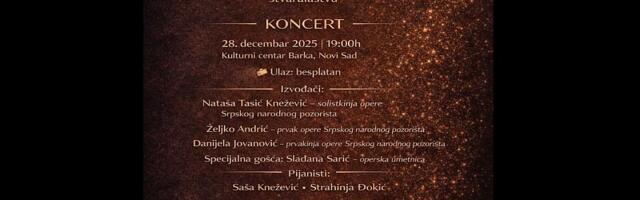 Praznični koncert "Svetlost koja govori" u Kulturnoj stanici Barka