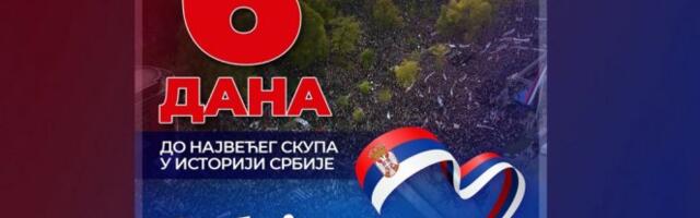 SRBIJA NE SME DA STANE! JOŠ SAMO 6 DANA DO NARODNOG SKUPA "SRBIJA NADE", NAJVEĆEG U ISTORIJI!