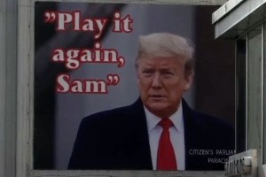 Параћин у америчкој кампањи – Трамп се смеши са билборда у ценру града