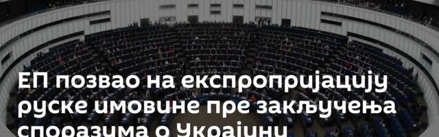 ЕП позвао на експропријацију руске имовине пре закључења споразума о Украјини