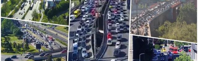 PAKLENI JUTARNJI ŠPIC U BEOGRADU: Najgore gužve na Gazeli, Autokomandi i Pančevačkom mostu (FOTO)