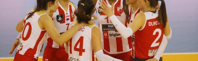 CRVENO-BELE SLAVILE U DANSKOJ: Odbojkašice Crvene zvezde pobedile Holte u prvom meču osmine finala Kupa izazivača