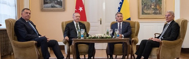 Erdogan na sastanku sa svim članovima Predsjedništva BiH