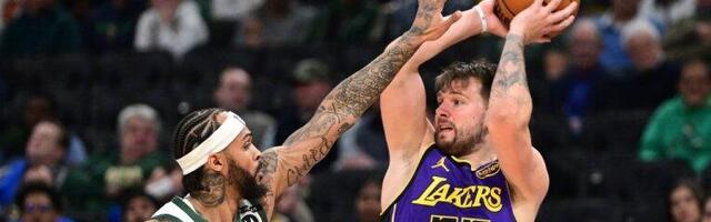 UOČI BALKANSKOG DERBIJA: Brutalna partija Luke Dončića - svoje ime je već upisao u istoriju Lejkersa! (VIDEO)