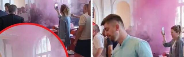 BLOKADERI BACILI DIMNE BOMBE I SUZAVAC U SKUPŠTINSKU SALU U ZAJEČARU! Novo divljanje i nasilje na delu! (VIDEO)