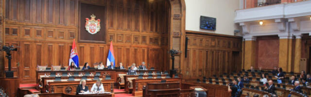 Седница Скупштине Србије почеће у понедељак