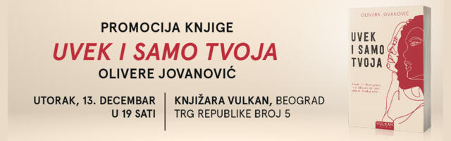 Promocija novog romana Olivere Jovanović – Uvek i samo tvoja