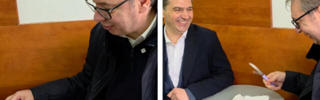 VUČIĆ SVRATIO NA BUREK: "Čovek se iz Niša uvek vrati sa par kilograma viška" VIDEO