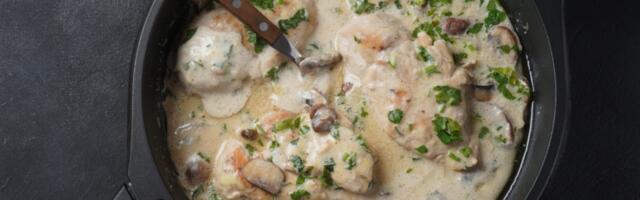 Kremasta piletina sa pečurkama za samo nekoliko minuta