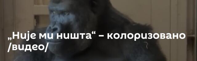 „Није ми ништа“ – колоризовано /видео/