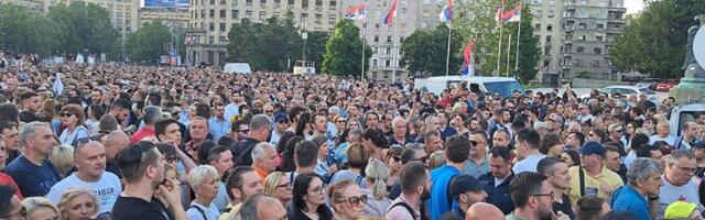 Narod se pita: Šesti protest "Srbija protiv nasilja" (UŽIVO)