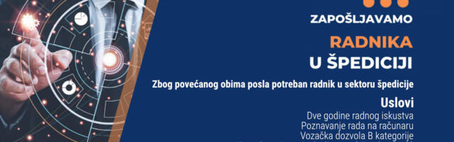 Agrorit zapošljava: Potreban administrativni radnik u špediciji