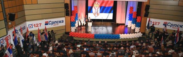 Srpska lista održala skup u Leposaviću: "U nedelju jedinstveno do istorijske pobede"
