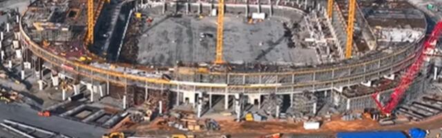 Nacionalni stadion u Surčinu niče kao pečurka: Isplivao snimak radova, Srbija uskoro dobija fantastičan objekat /VIDEO/