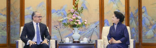 Peng Lijuan sastala se sa generalnim direktorom UNESCO u Pekingu
