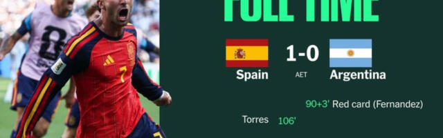 Gol vredan titule prvaka sveta?! Španija sa 1:0 pobedila Argentinu