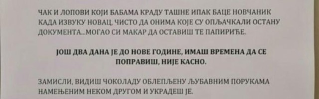 Poruka koja je osvanula u beogradskom ulazu postala pravi hit na internetu!