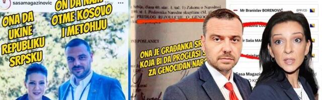 Ona da ukine RS, a on da otme KiM! Tepić i njen pajtos Magazinović zajedničkim snagama protiv Srbije (VIDEO)