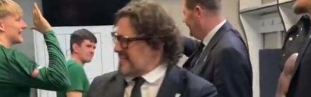 Nikad energičniji: Kako je Trinkijeri slavio rušenje Zvezde (VIDEO)