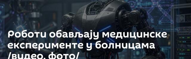 Роботи обављају медицинске експерименте у болницама /видео, фото/