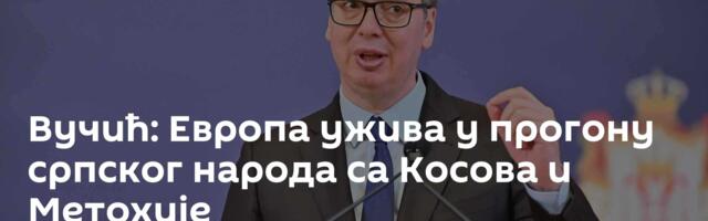 Вучић: Европа ужива у прогону српског народа са Косова и Метохије