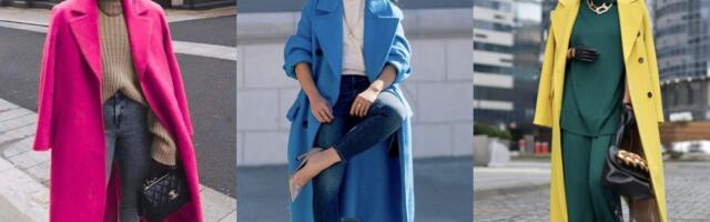 Moderni zimski kaputi u jarkim bojama