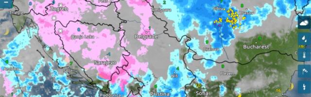 EVO KAD TAČNO POČINJE SNEG U BEOGRADU Radarski snimci sve pokazuju (VIDEO)