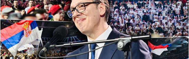 PORUKE IZ ARENE! VUČIĆEVA VIZIJA SRBIJE KAO STABILNE I MODERNE DRŽAVE: Rezultat je važniji od fotelje, narod mora da se sluša